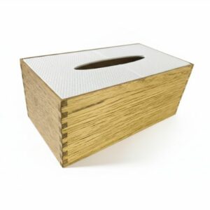 Boite à mouchoir chêne et couvercle impression 3d
